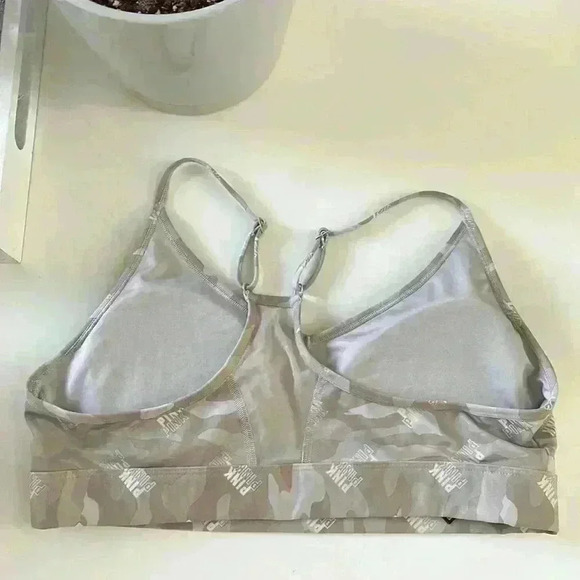 NWOT VS PINK Ultimate Lightly Lined Sports Bra Camo XL extra large - Picture 5 of 7